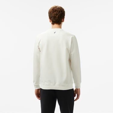  Nautica Erkek Krem Regular Fit Sweatshirt