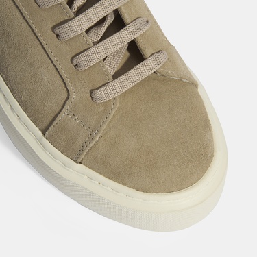 Kadın Bej Bağcıklı Süet Günlük Ayakkabı
