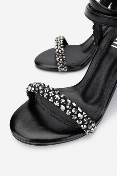  Valmenti Kadın Vegan Siyah Topuklu Ayakkabı