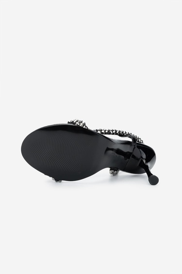  Valmenti Kadın Vegan Siyah Topuklu Ayakkabı