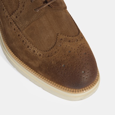  Erkek Taba Bağcıklı Süet Günlük Ayakkabı