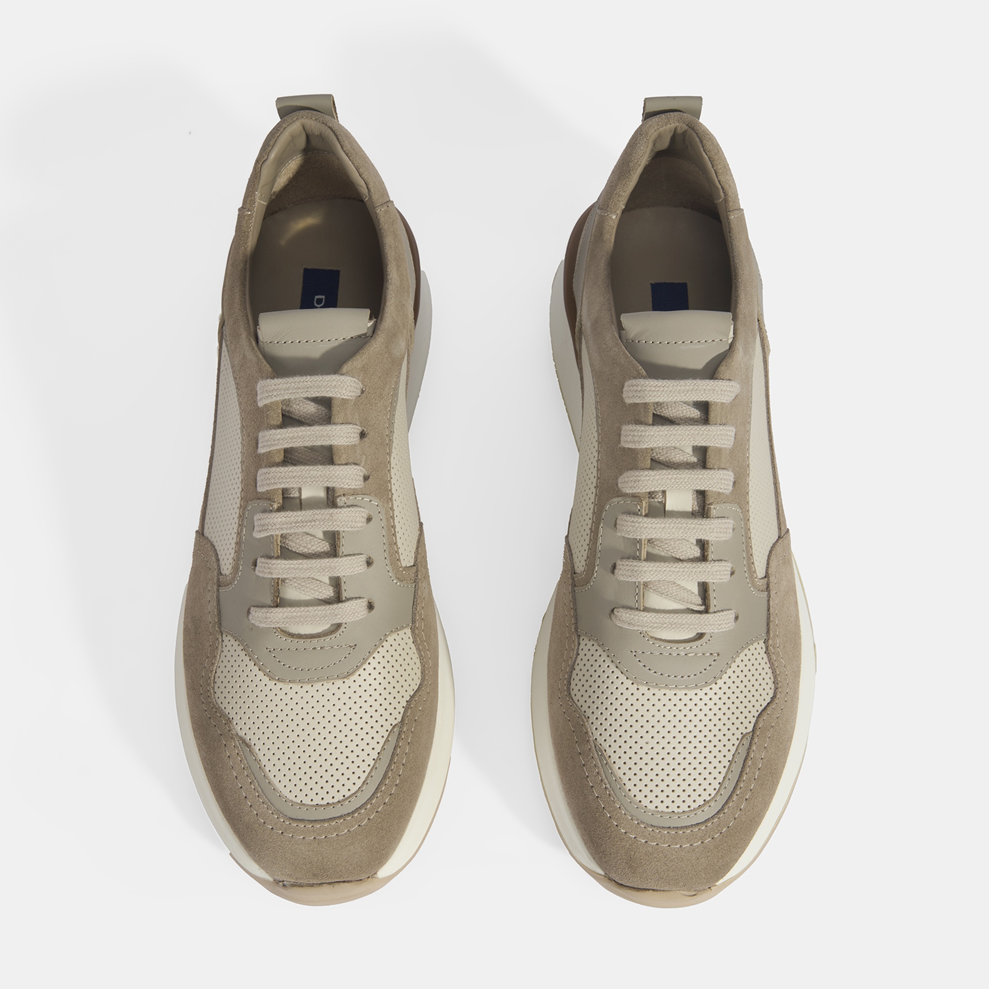 Erkek Gri Bağcıklı Deri Günlük Ayakkabı