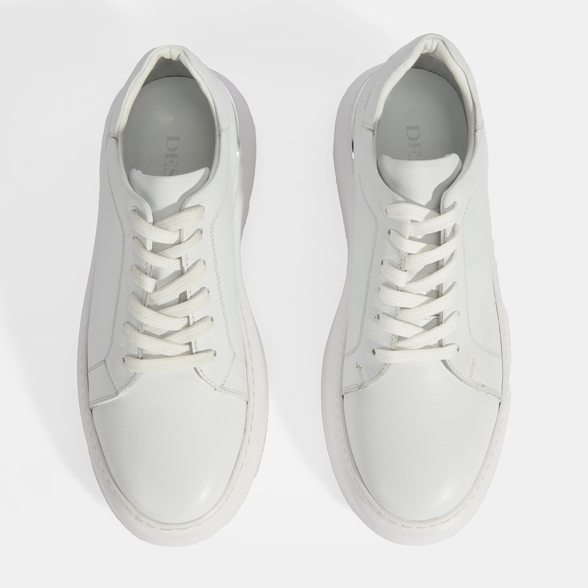 Erkek Beyaz Bağcıklı Deri Günlük Ayakkabı