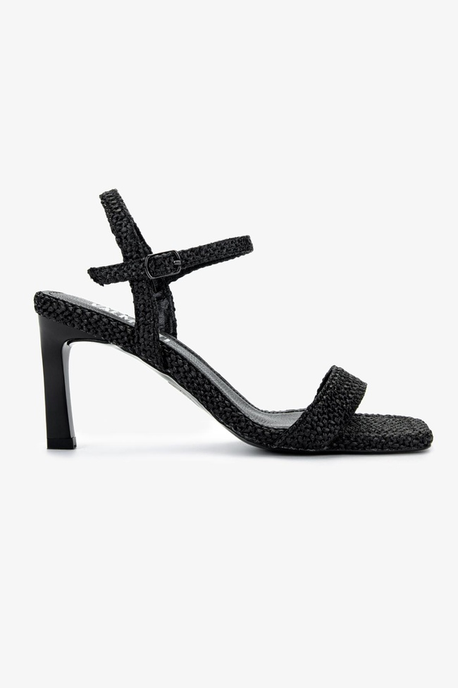  Valmenti Kadın Vegan Siyah Topuklu Ayakkabı