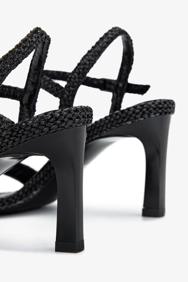  Valmenti Kadın Vegan Siyah Topuklu Ayakkabı