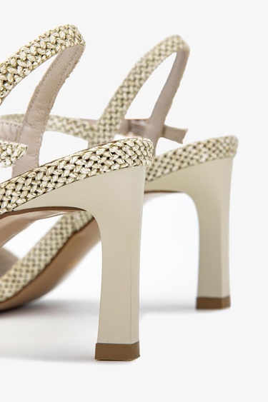  Valmenti Kadın Vegan Bej Topuklu Ayakkabı