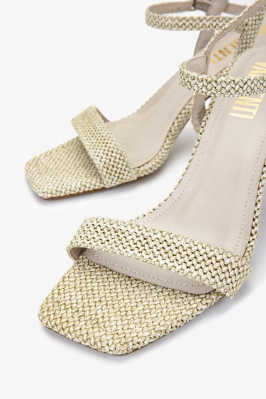  Valmenti Kadın Vegan Bej Topuklu Ayakkabı