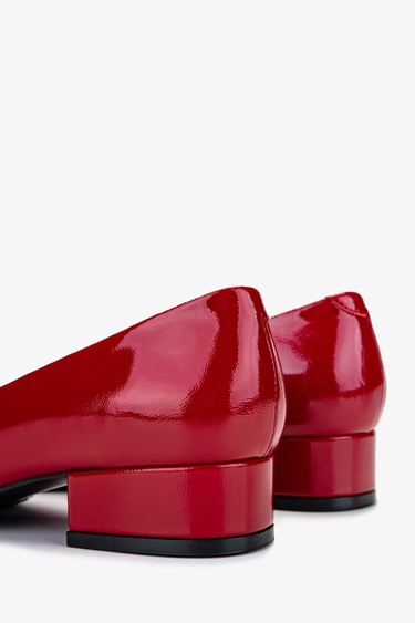  Valmenti Kadın Hakiki Deri Kırmızı Topuklu Ayakkabı