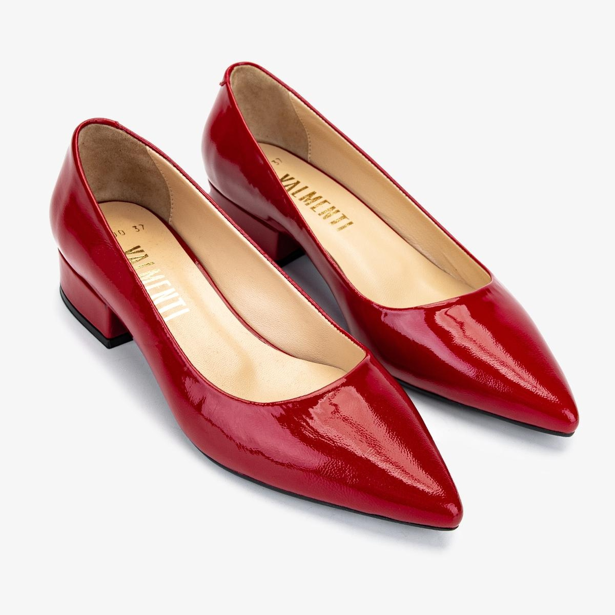 Valmenti Kadın Hakiki Deri Kırmızı Topuklu Ayakkabı