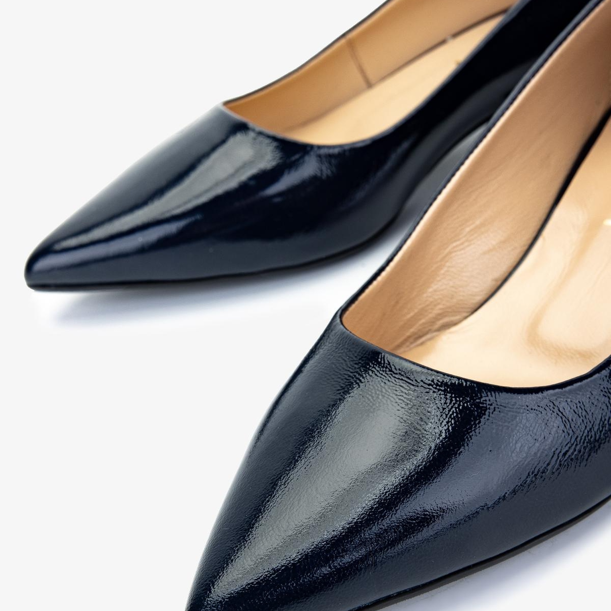 Valmenti Kadın Hakiki Deri Lacivert Topuklu Ayakkabı