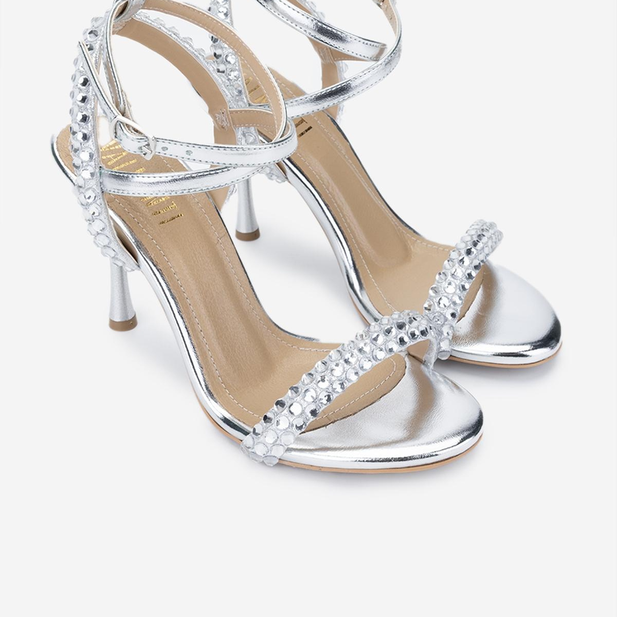 Valmenti Kadın Vegan Lame Topuklu Ayakkabı