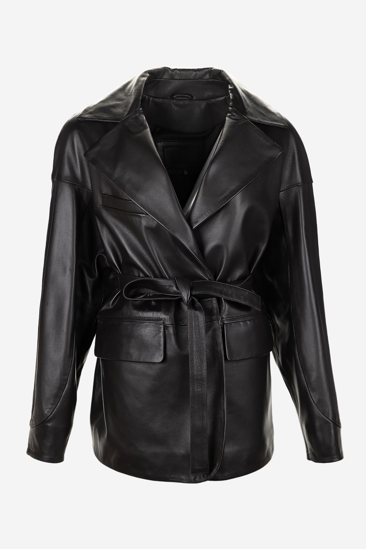  Valmenti Kadın Hakiki Deri Deri Mont