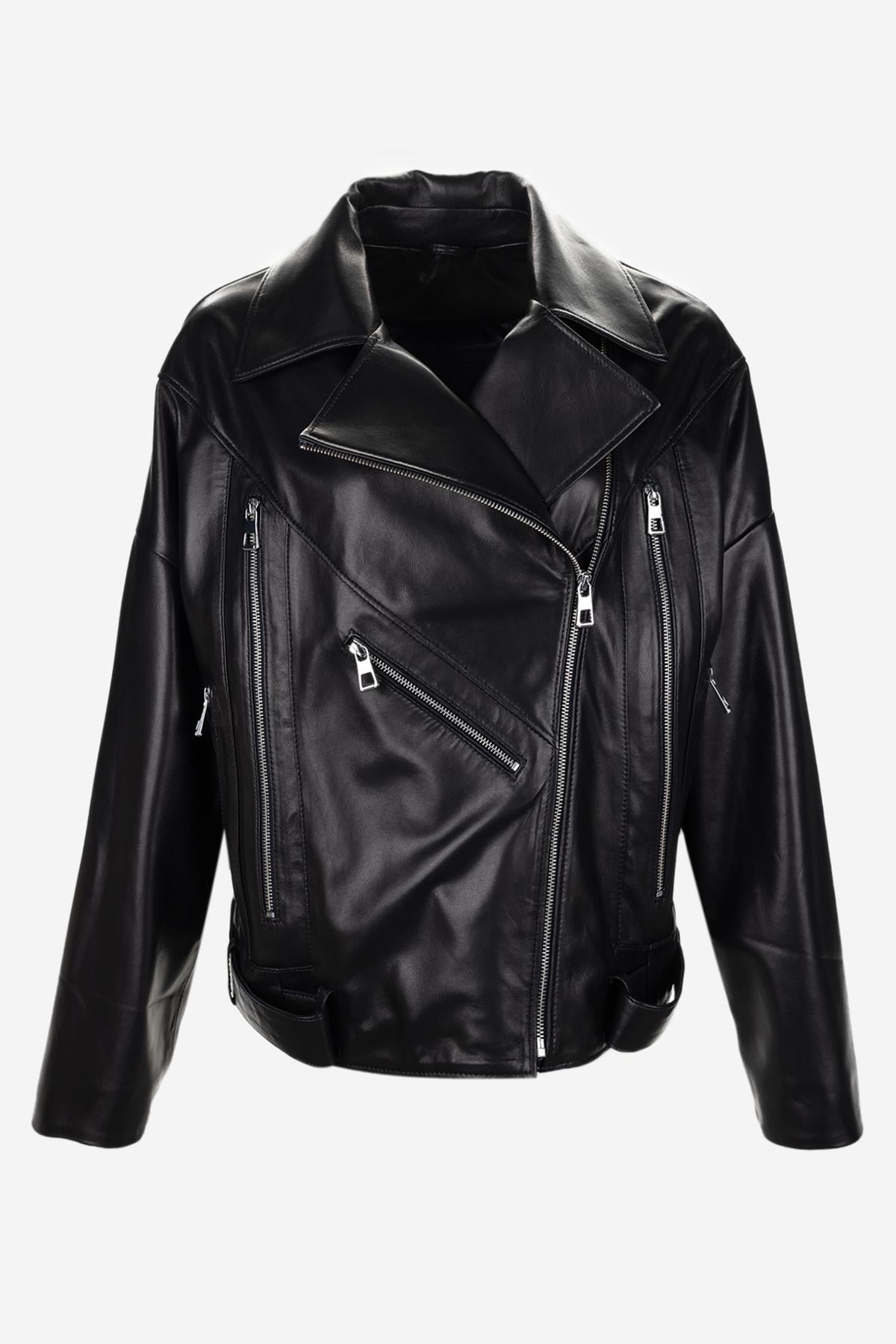  Valmenti Kadın Hakiki Deri Deri Mont