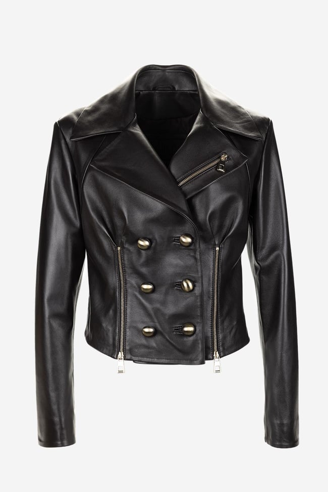  Valmenti Kadın Hakiki Deri Deri Mont