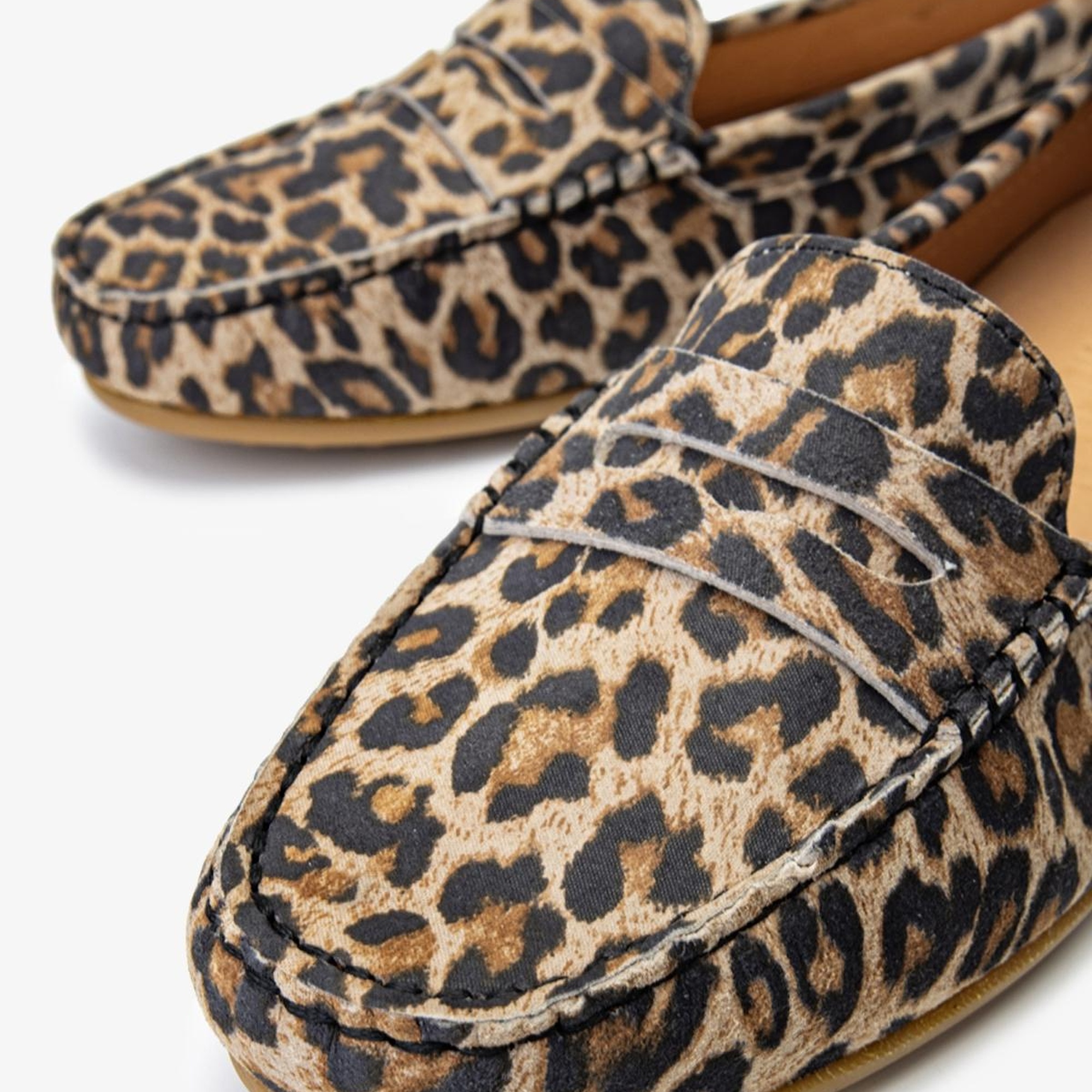 Valmenti Laisa Kadın leopar Hakiki Deri Loafer Ayakkabı