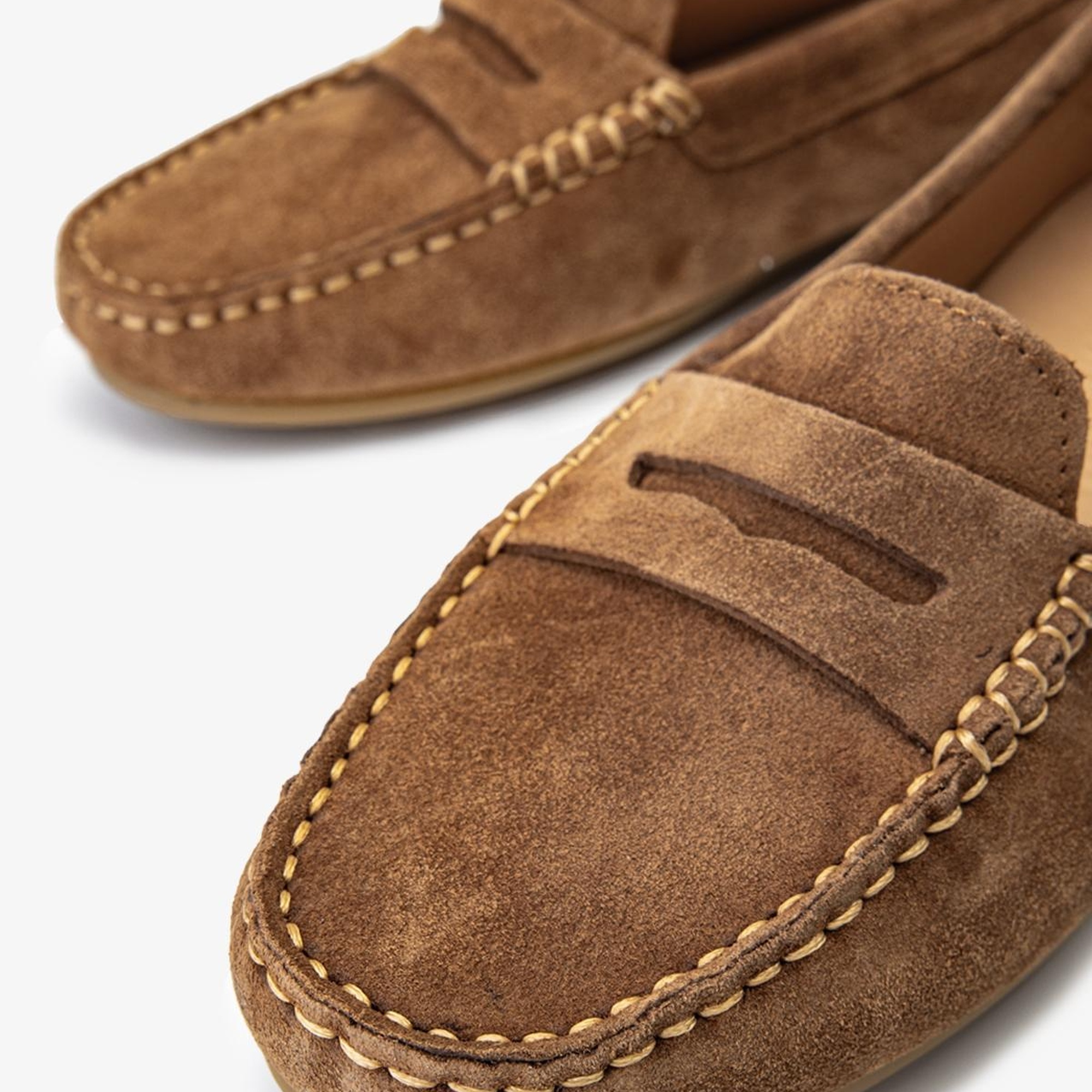 Valmenti Laisa Kadın Taba Süet Hakiki Deri Loafer Ayakkabı