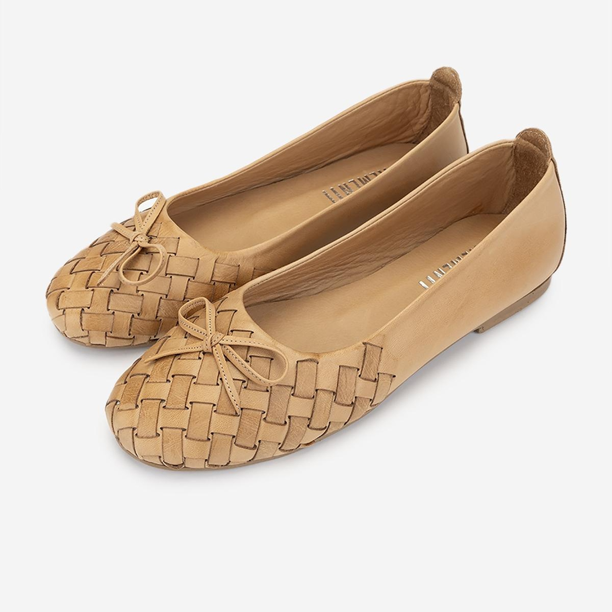 Valmenti Kadın Hakiki Deri Taba Babet Ayakkabı