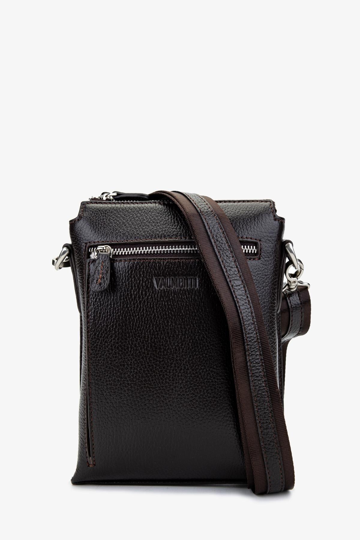  Valmenti Erkek Hakiki Deri Kahverengi Postacı Çanta