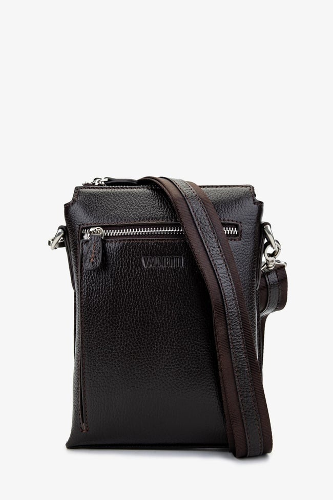  Valmenti Erkek Hakiki Deri Kahverengi Postacı Çanta