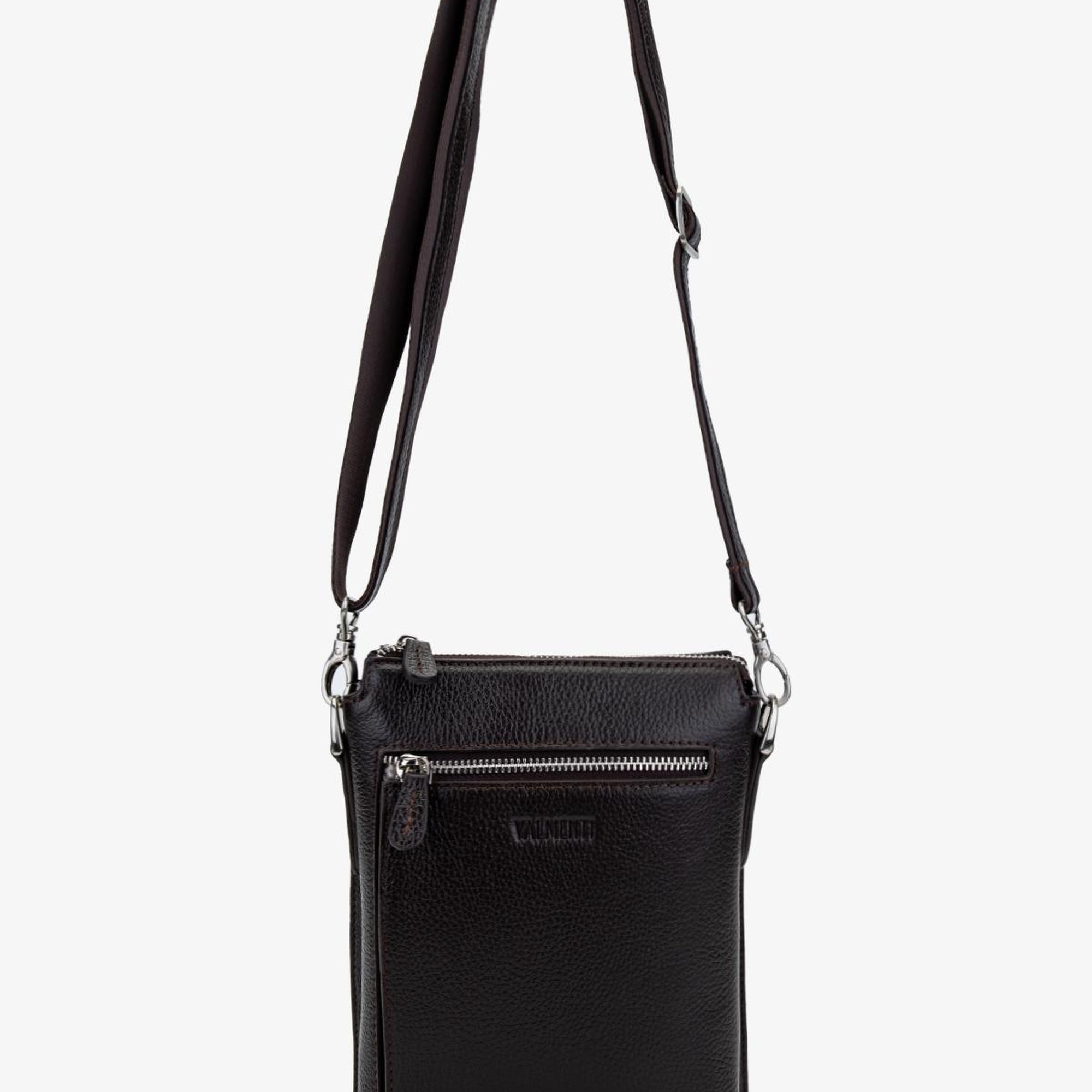 Valmenti Erkek Hakiki Deri Kahverengi Postacı Çanta