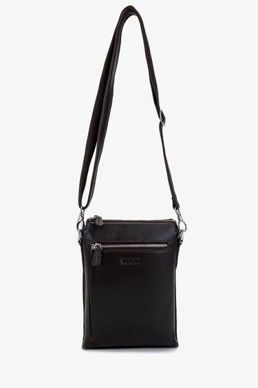  Valmenti Erkek Hakiki Deri Kahverengi Postacı Çanta