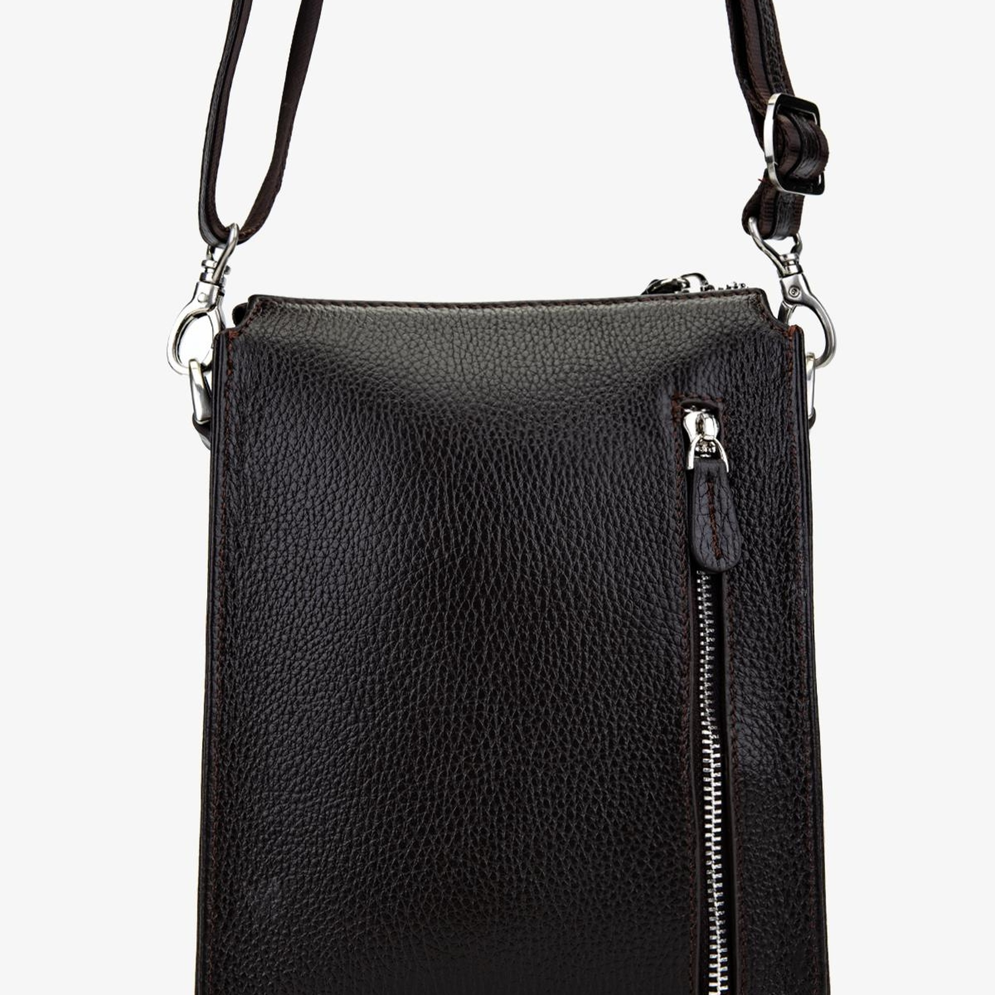 Valmenti Erkek Hakiki Deri Kahverengi Postacı Çanta