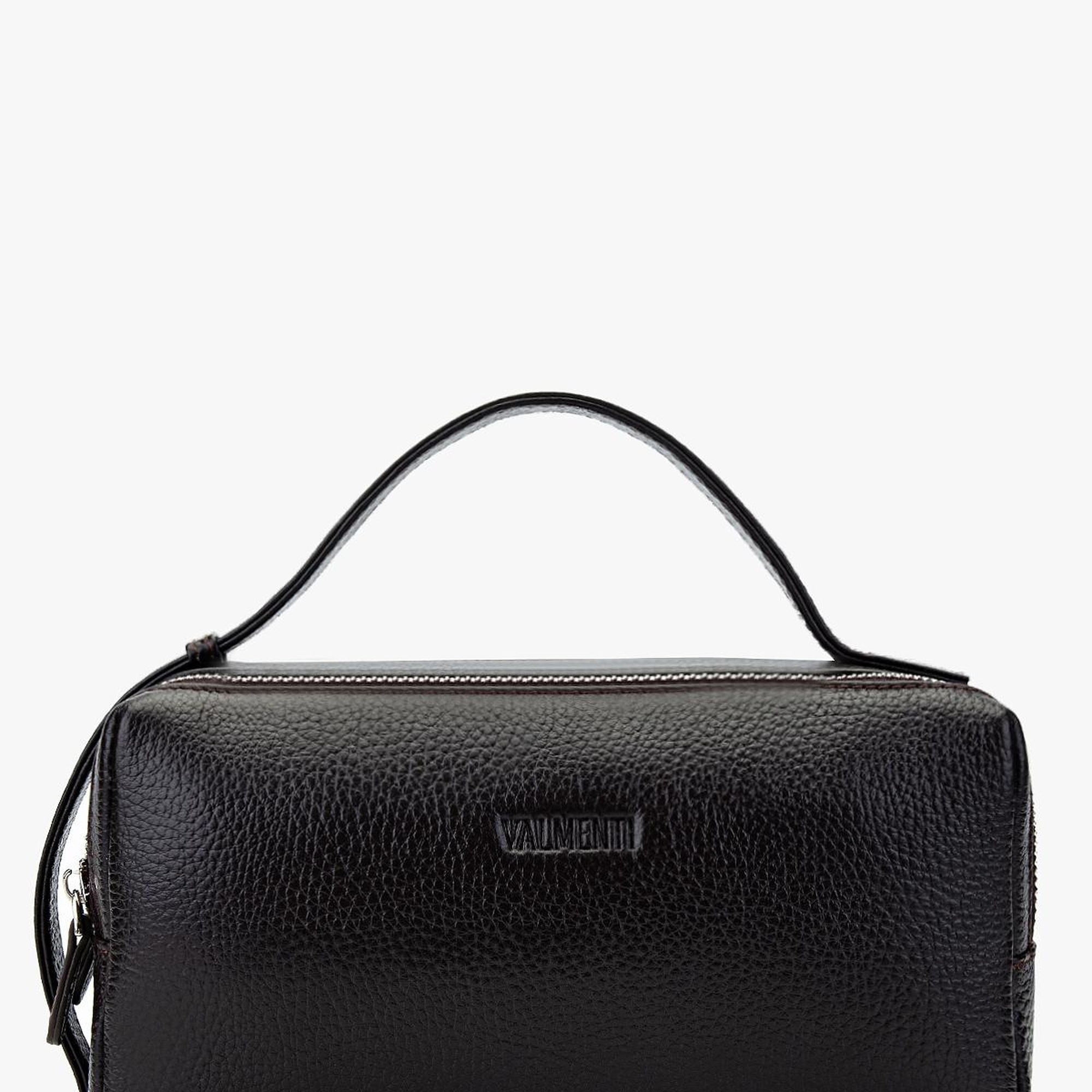 Valmenti Erkek Hakiki Deri Kahverengi El Çantası