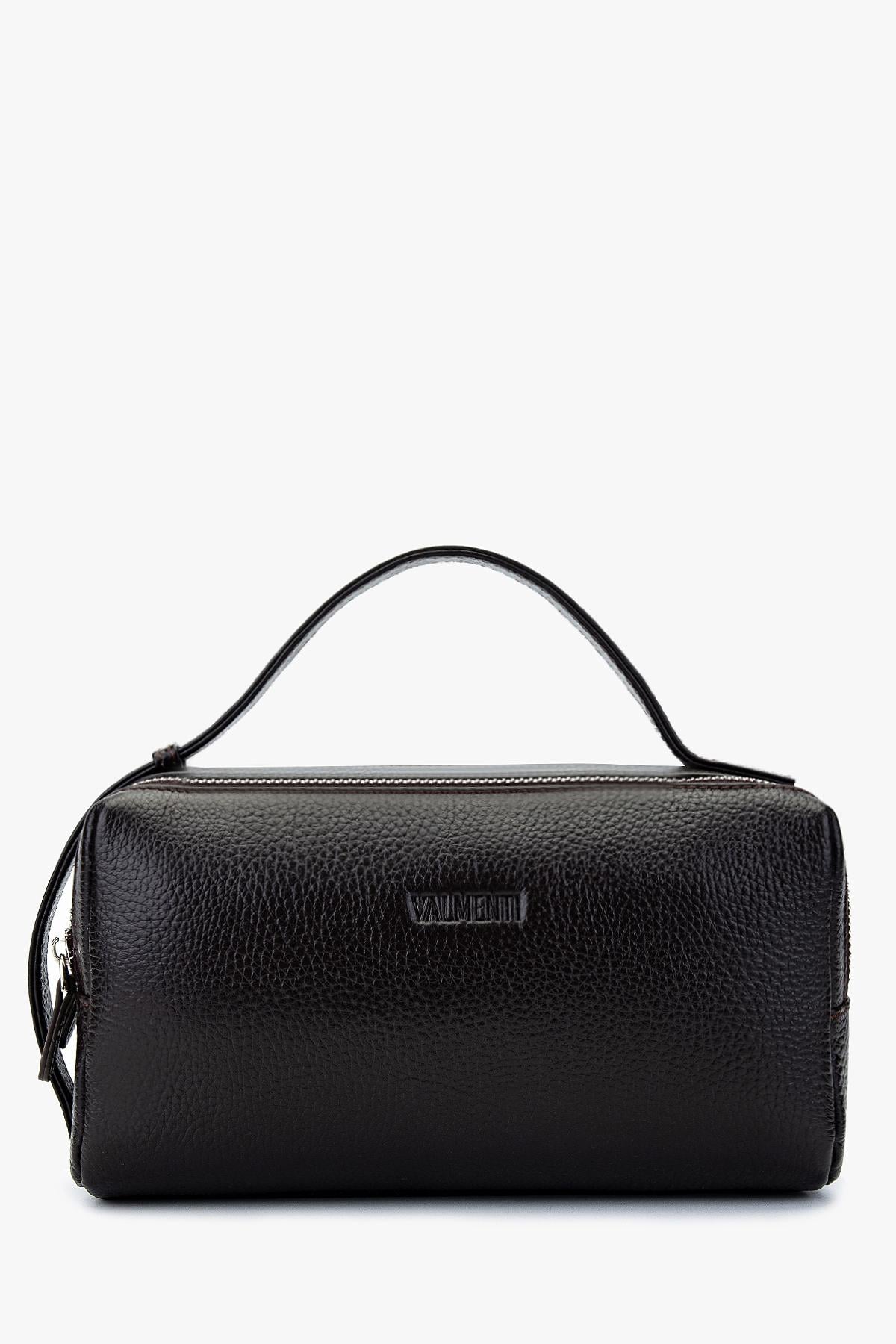  Valmenti Erkek Hakiki Deri Kahverengi El Çantası