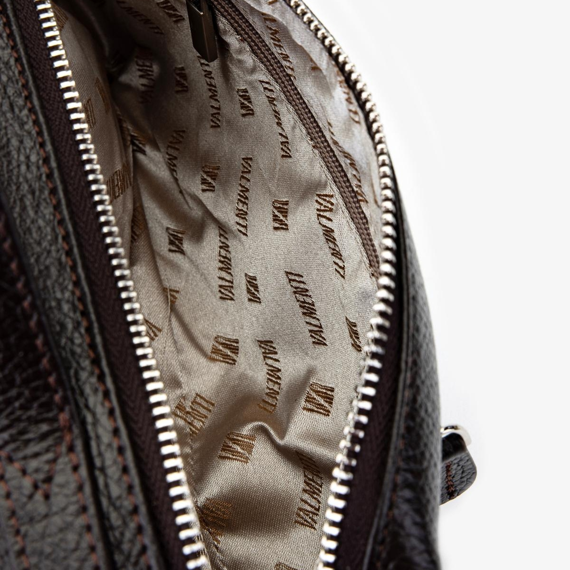 Valmenti Erkek Hakiki Deri Kahverengi El Çantası