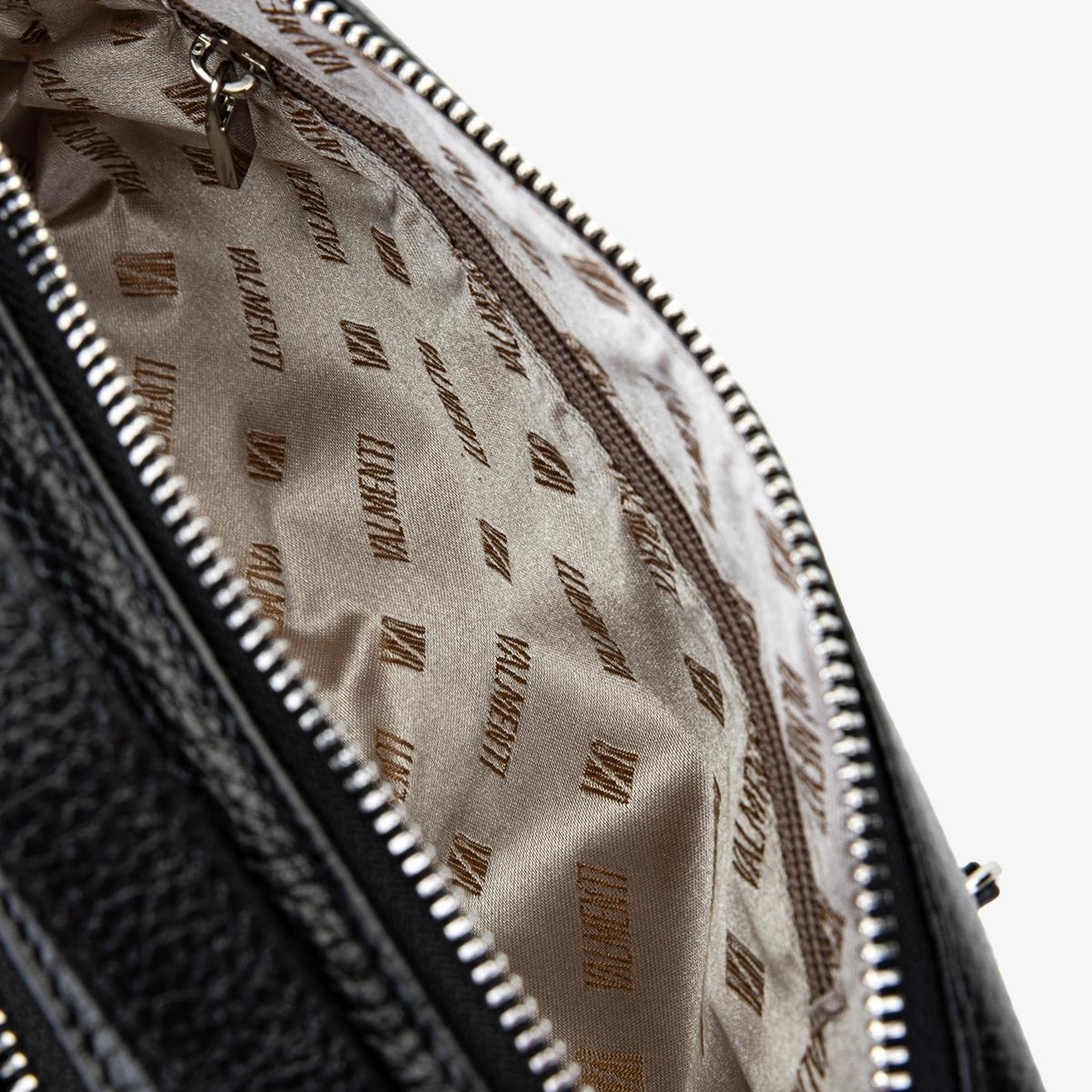 Valmenti Erkek Hakiki Deri Siyah Floter El Çantası