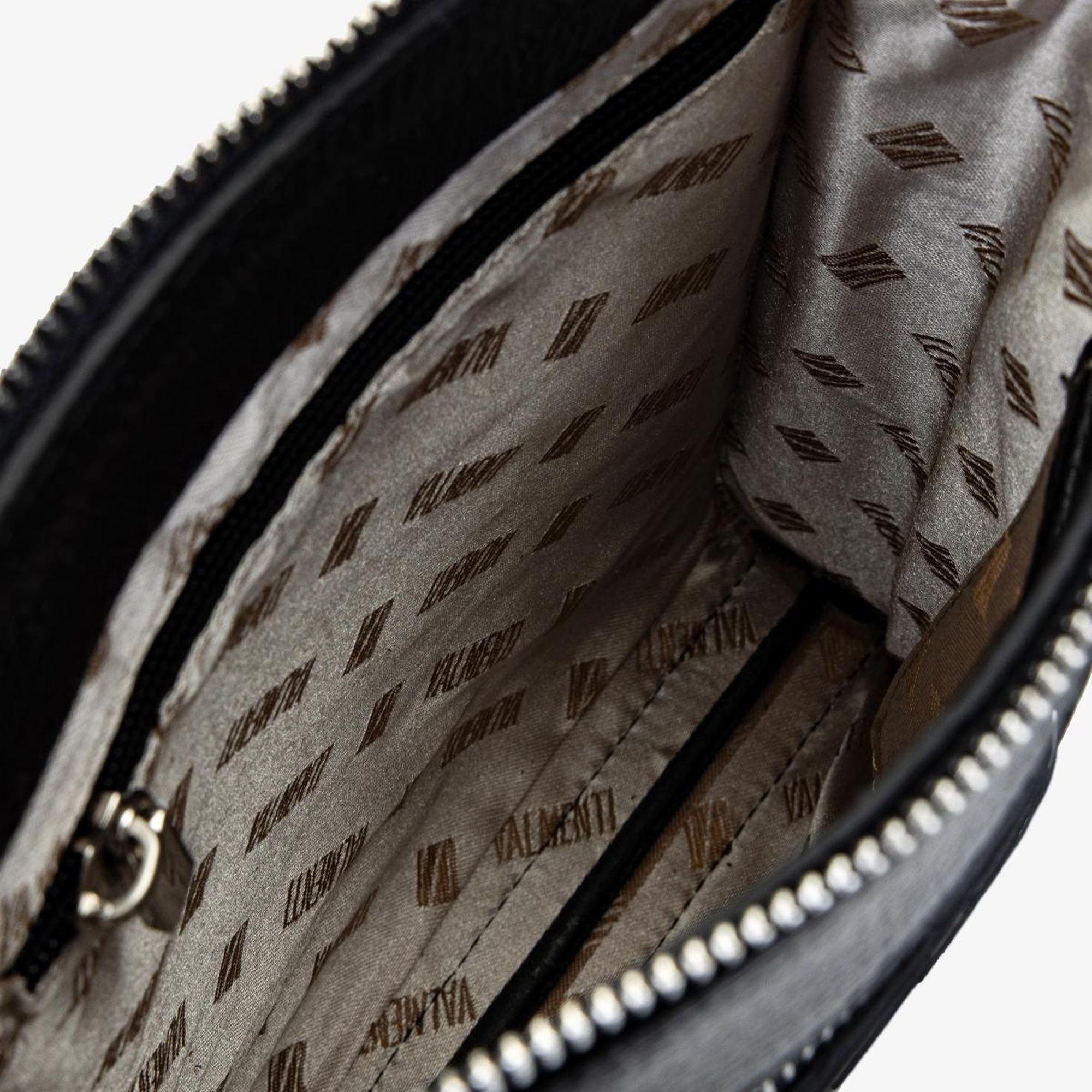 Valmenti Erkek Hakiki Deri Siyah Floter Postacı Çanta