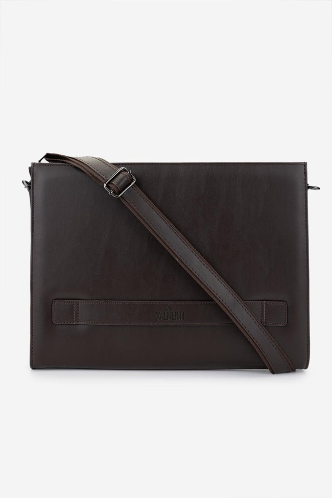  Valmenti Unisex Vegan Kahverengi Evrak Çantası