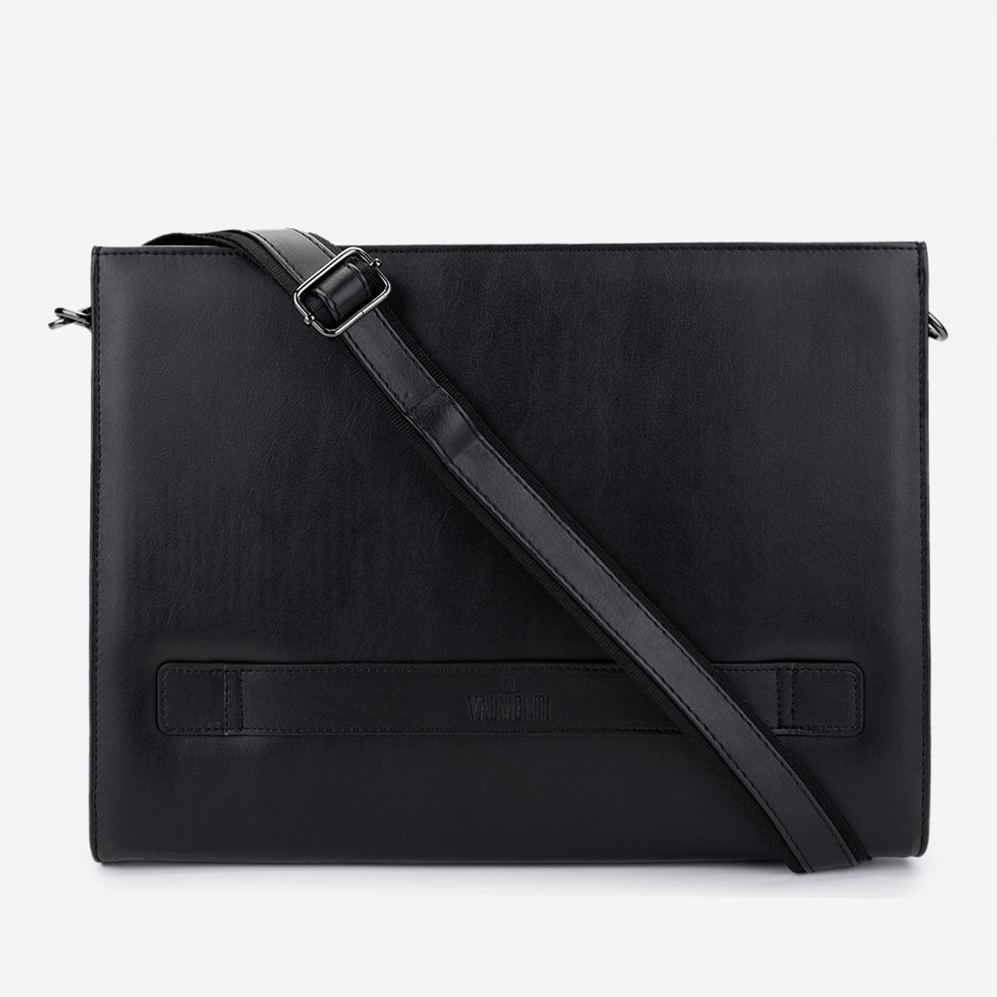 Valmenti Unisex Vegan Siyah Evrak Çantası
