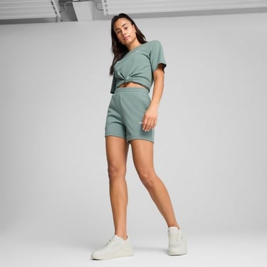  Puma Ess No 1 Logo Kadın Yeşil Şort