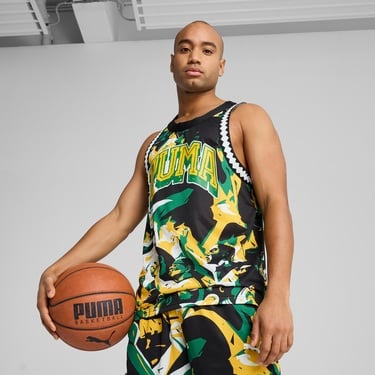  Puma Rival Rage Aop Mesh Tank Erkek Yeşil Atlet