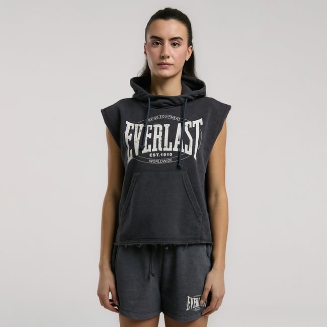 Everlast Authentic Boxing Oversize Kadın Gri Sweatshirt