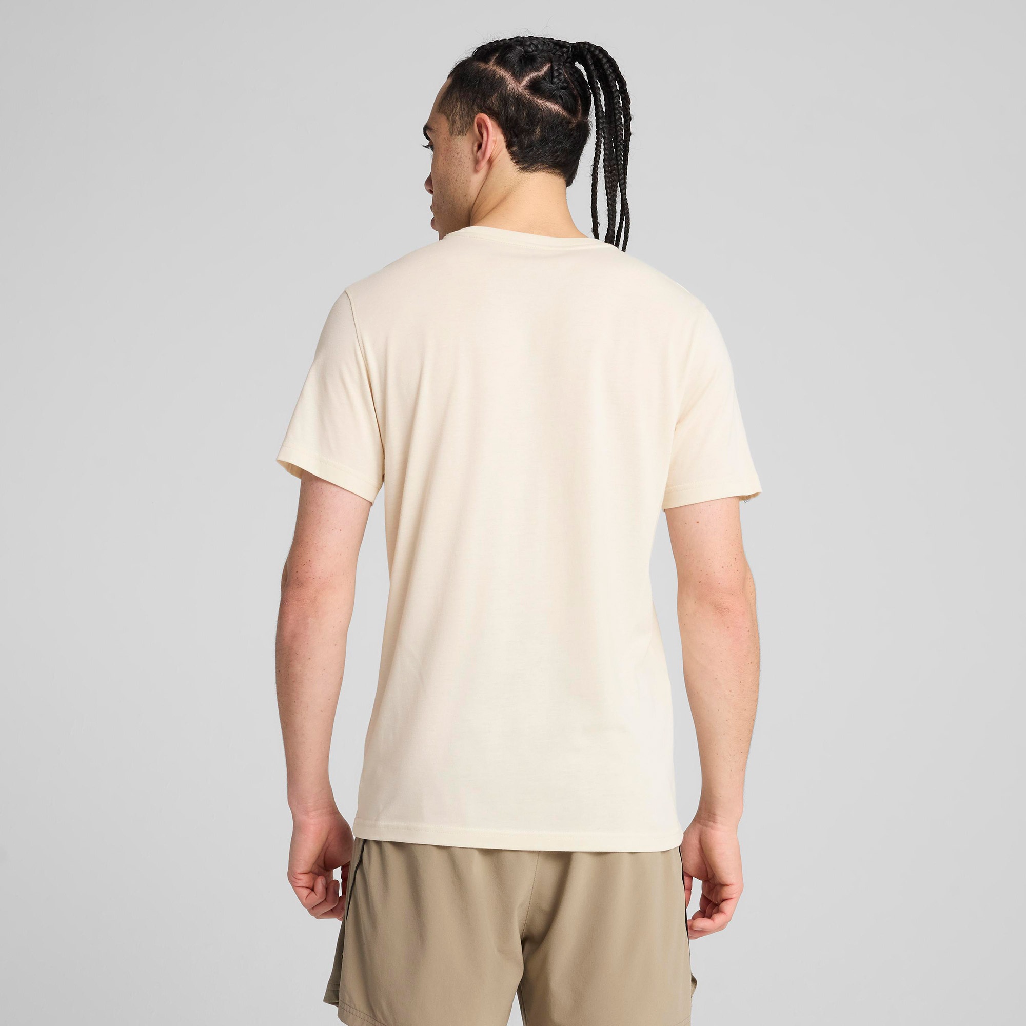 Puma Graphics Seasons Erkek Krem T-Shirt