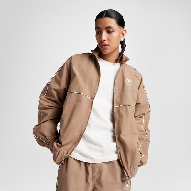  Converse Retro Windbreaker Erkek Kahverengi Ceket