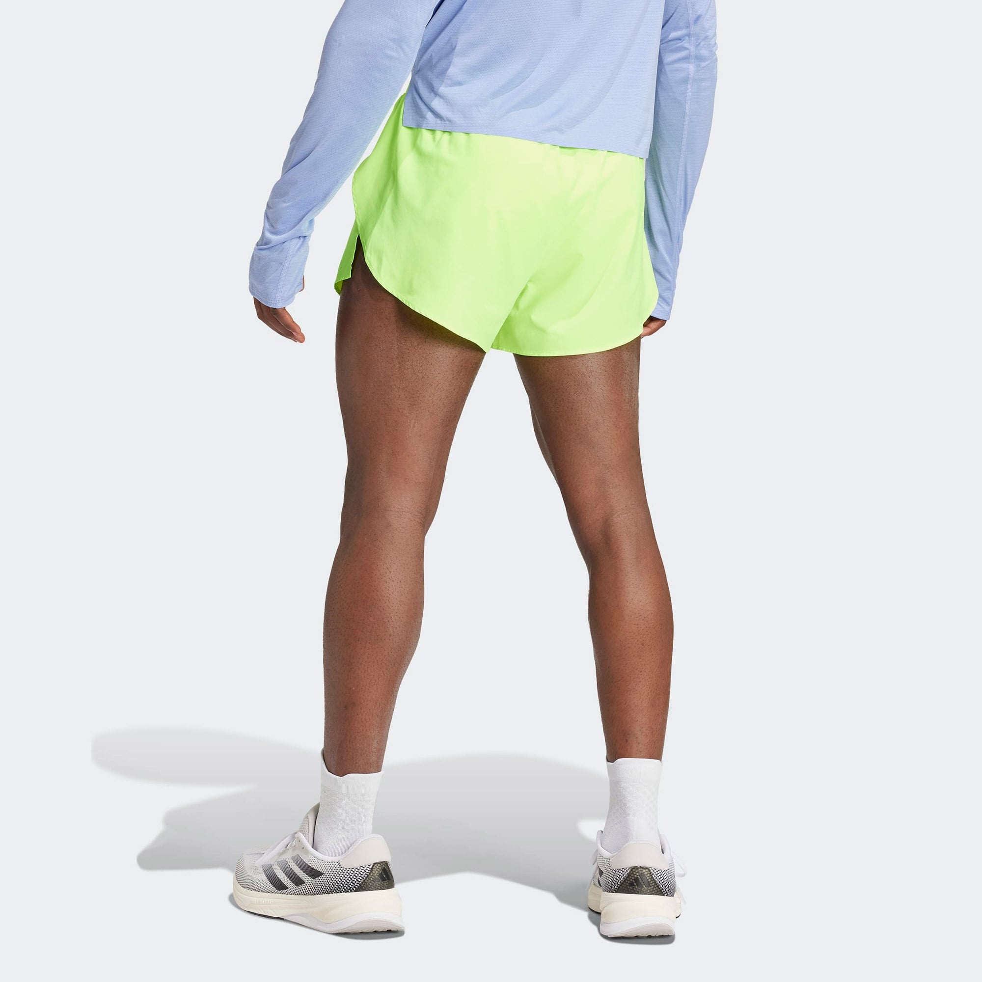 adidas Adizero Essentials Split Erkek Yeşil Koşu Şortu