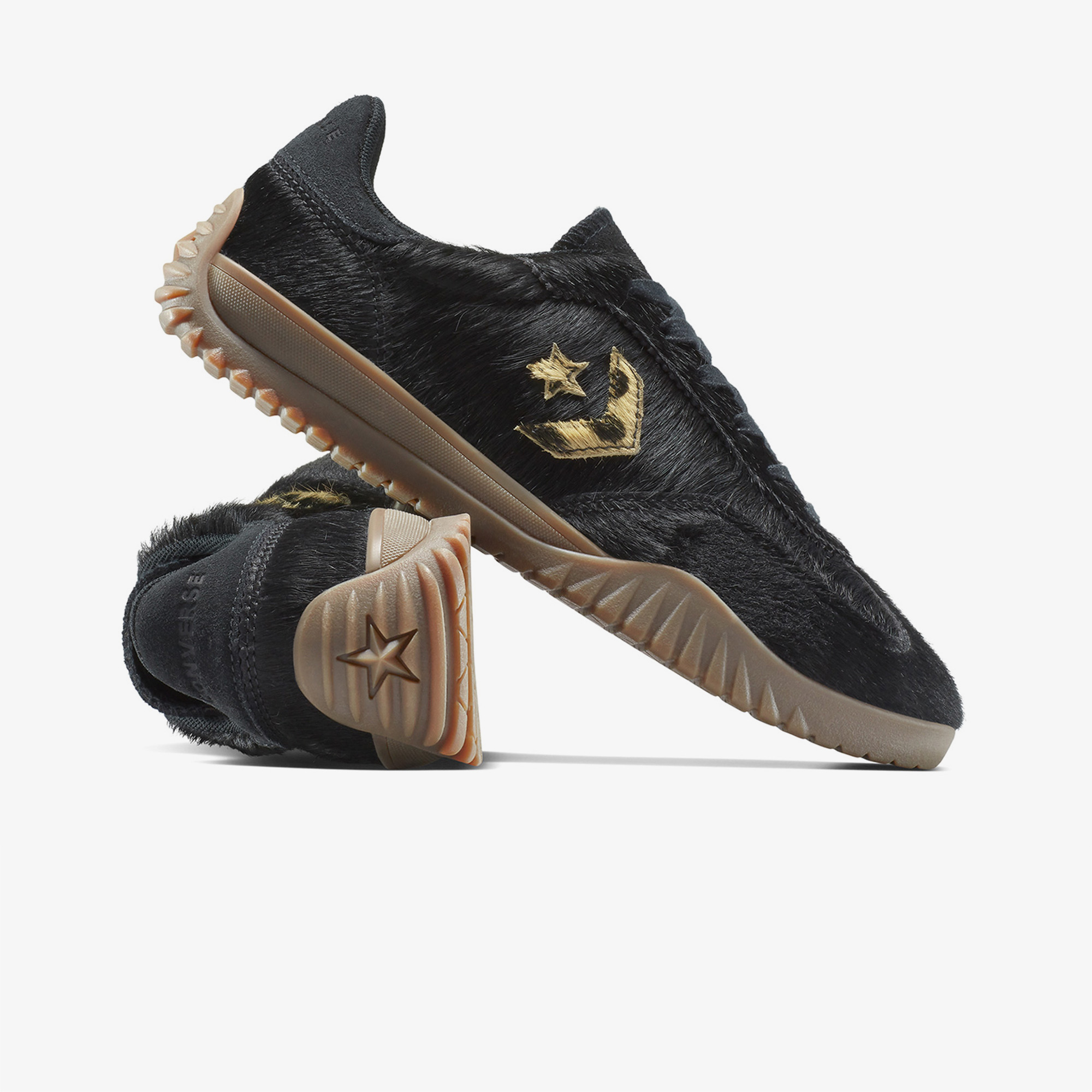 Converse Siyah Converse Run Star Trainer Pony Hair Unisex Sneaker