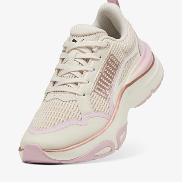  Puma Softride Divine Metal Kadın Krem Koşu Ayakkabısı