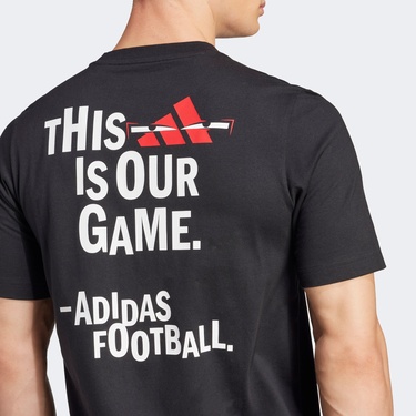  adidas Fun Slogan G T Erkek Siyah T-Shirt