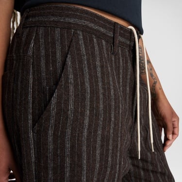  Converse Unisex Loose Fit Çizgili Kahverengi Pantolon