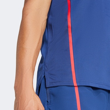  adidas Designed For Legacy Erkek Mavi Antrenman T-Shirt