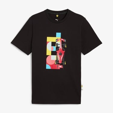  Puma Ferrari Race Graphic 2 Erkek Siyah T-Shirt