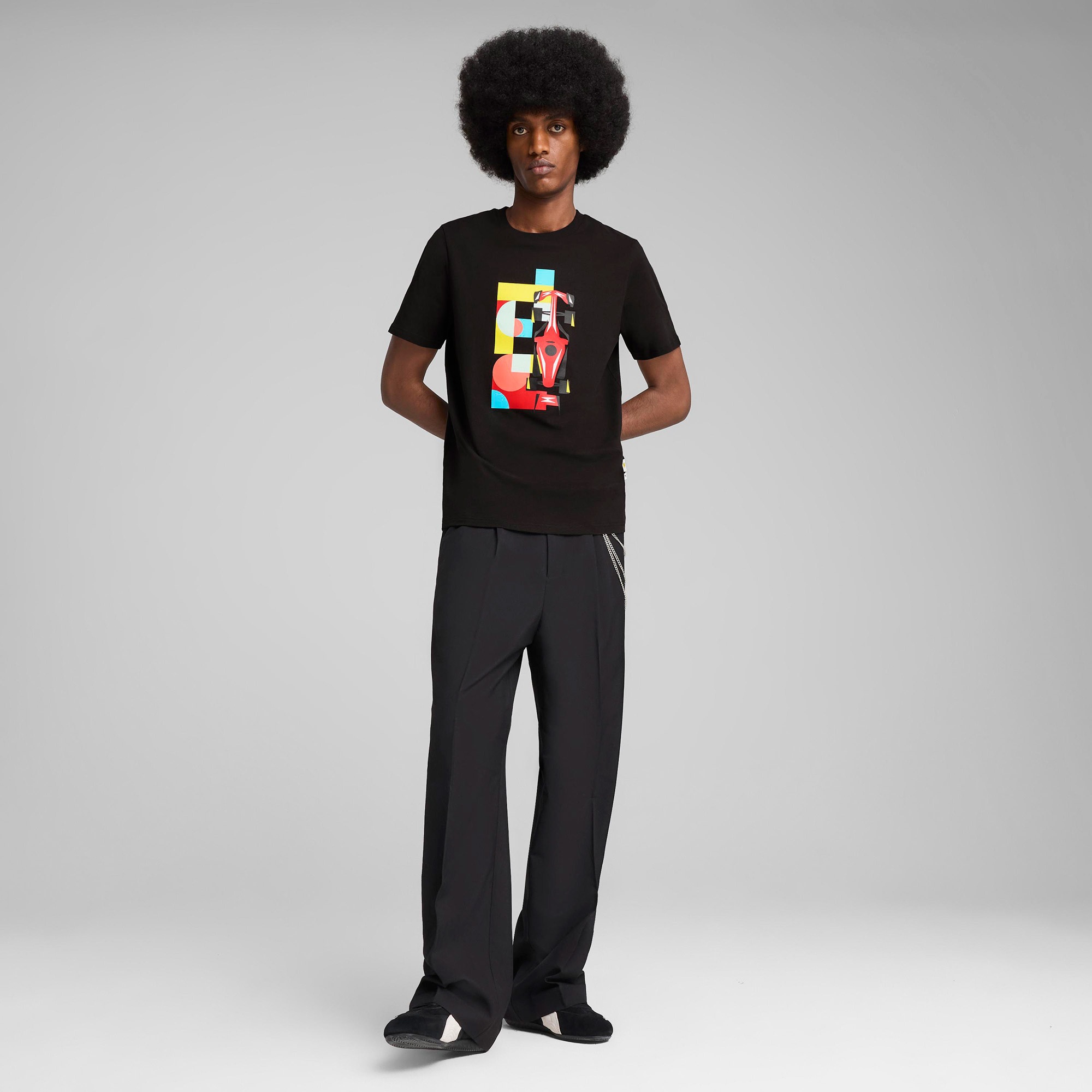 Puma Ferrari Race Graphic 2 Erkek Siyah T-Shirt