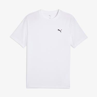  Puma Ess Small Logo Poly Erkek Beyaz T-Shirt