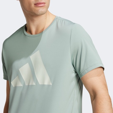  adidas Run It Erkek Yeşil Koşu T-Shirt