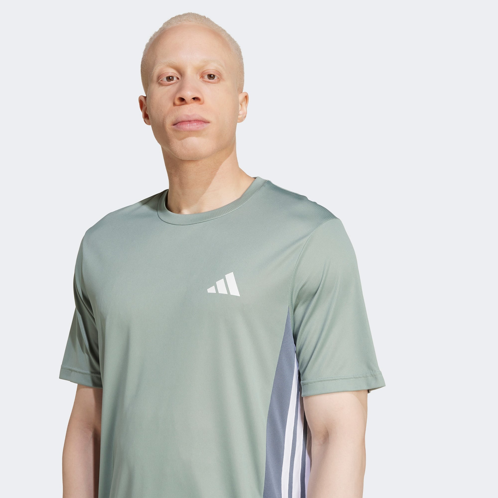 adidas Train Essentials Seasonal Colorblock Erkek Yeşil Antrenman T-Shirt