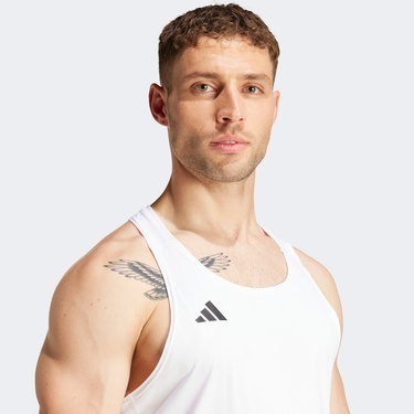  adidas Adizero E Snglt Erkek Beyaz Koşu Atleti